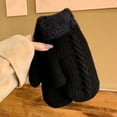 thumbnail image 2 of Women Gloves Double Layer Winter for Warm Knitted Mittens Soft Thermal Windproof Cold Weather, 2 of 3