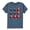 HEATHER BLUE, variant on Instant Message - Baseball Flag - Youth Boys Short Sleeve Graphic T-Shirt
