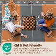 thumbnail image 4 of Design&I 4'x6' Ultra Soft Area Rug, Graphic Interlocking Lines Scoreboard Bold Stripe Basketball Flowing Dynamic None Fluffy Washable Non Shedding for Bedroom Living Room Home Office, 4 of 7