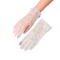 thumbnail image 1 of AWZXDE Black Gloves Womens Short Lace Breathable Riding Sunscreen Wedding Gloves Ice Silk, 1 of 3