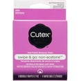 Cutex Swipe & Go NonAcetone Nail Polish Remover Pads, 10 Ct, 3 Pack