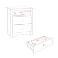 thumbnail image 5 of Fremont 2-Drawer Tall Nightstand With Open Cubbie, Espresso, 5 of 15