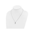 thumbnail image 3 of Black & White Accent Diamond Triple Heart Pendant Necklace in Sterling Silver with Chain for Women, 3 of 5