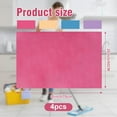 thumbnail image 2 of 4 Pcs Multicolor Extra Large Microfiber Cleaning Cloth 30 x 20 Inch Reusable Thick Cleaning Towel Washable Solid Color Microfiber Towel for Home Office Window Cars Glass, 2 of 4