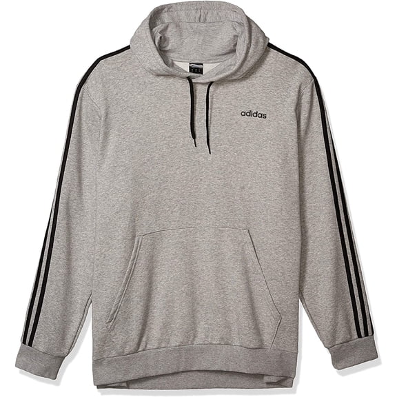 adidas Mens Essentials 3-Stripes Regular Fit Training Hooded Sweatshirt