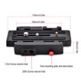 thumbnail image 5 of Wekity P200 Quick Release QR Clamp Base Plate for Manfrotto 500 AH 701 503 HDV 577-0829, 5 of 5