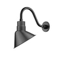 thumbnail image 4 of Millennium Lighting  10" Angle Shade with 15" Gooseneck in Multiple Finishes Satin Black Black Satin, 4 of 5