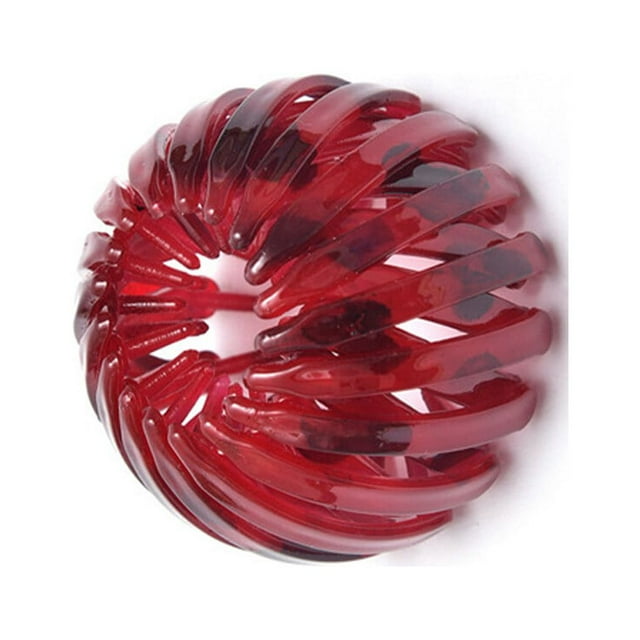 Pinces à Cheveux pour Femmes Pince Fixe Mode Nid d'Oiseau Épingle à Cheveux Extensible Queue de Cheval Décoration Boucle Cadeaux Mariage Fête Rouge