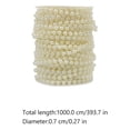 thumbnail image 3 of Shisuyan 1 Rouleau de Rideau Perlé Chaîne de Perles Simulée Décoration de Noël Suspendue, 3 of 9