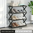 thumbnail image 4 of Creative X-Type Dustproof Shoe Rack, Steel Tube Shoe Rack, Simple Assembly Shoe Rack, 4 of 5