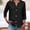 A1_Black, variant on WTXUE Women'S Eyelet Embroidery Shirts Button Down V Neck 3/4 Sleeve Tops Loose Business Outfits Casual Blouse Loose Fit Lightweight Breathable Casual Work Office Blouse Plus Size Tops Black L