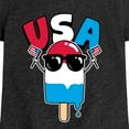 thumbnail image 3 of Instant Message - USA Popcicle - Toddler & Youth Girls Short Sleeve Graphic T-Shirt, 3 of 6