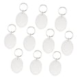 thumbnail image 6 of guohui 5x10Pieces Oval Shape Blank Insert Photo Picture Frame Split Keychain 5 Pcs, 6 of 9
