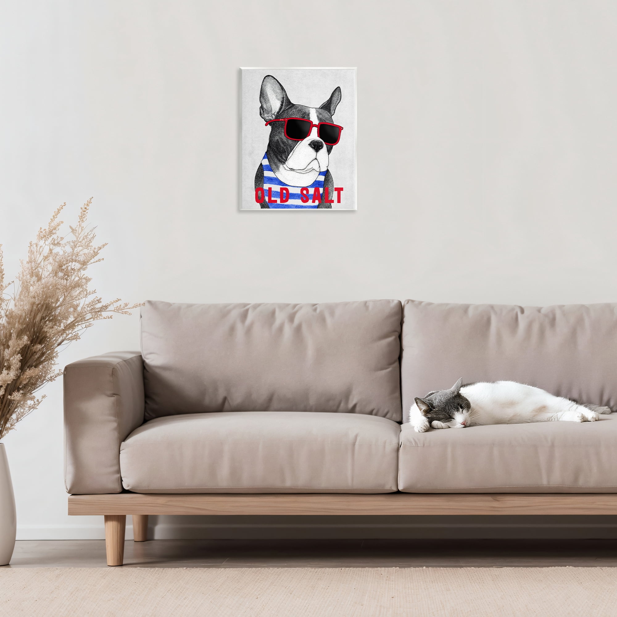 Stupell Industries Old Salt Summer Frenchie Wall Plaque Art, design by Barruff