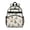 Multicolor Cat and Flower White Pattern, variant on Multicolor Cat and Flower White Pattern Cute School Backpack Bag for School with Padded Back and Adjustable Shoulder Straps 15.25"x11.5"x5.25"