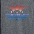 thumbnail image 3 of Hybrid Apparel  - Top Gun - Top Gun Fighter Jet Logo - Men's Long Sleeve Graphic T-Shirt, 3 of 5