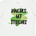 thumbnail image 4 of Inktastic St. Patrick's Day Pinches Get Stitches Shamrocks Boys or Girls Baby T-Shirt, 4 of 5