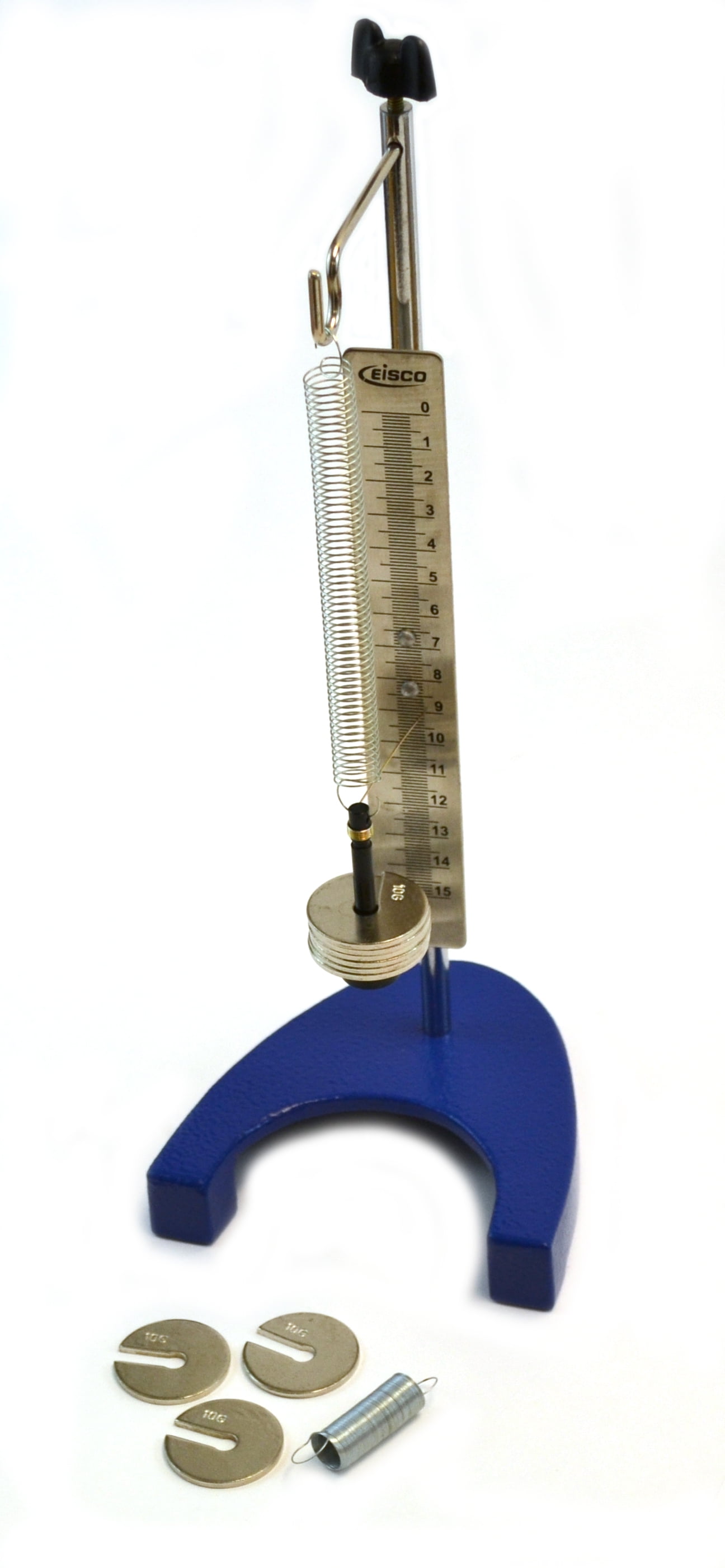 Hooke's Law Apparatus, supplied w/ weights.