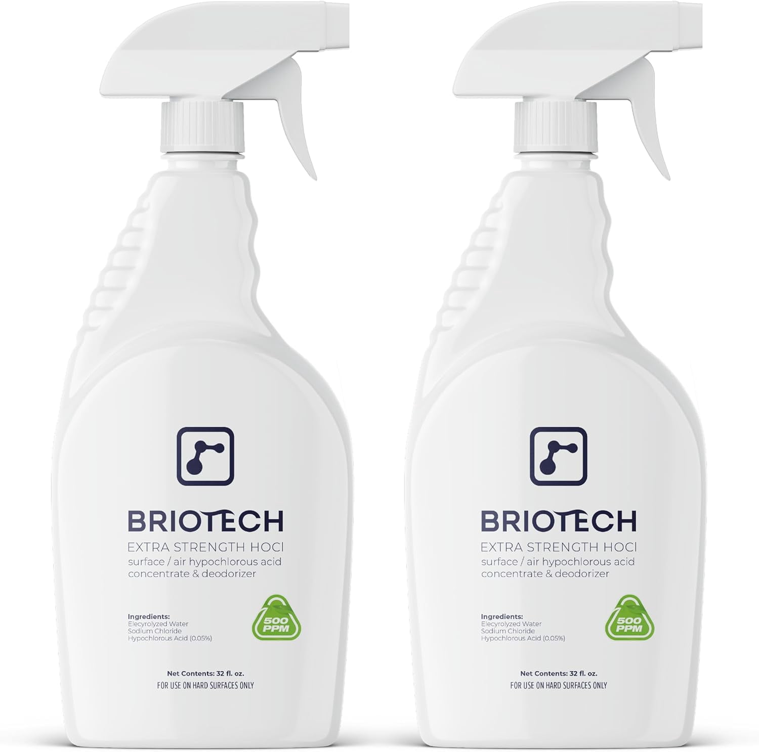 Extra Strength HOCl Cleaner, 500 PPM Hypochlorous Acid Concentrate, ULV Foggers & Humidifiers, Professional Deodorizer for Dental, Offices, Schools, Homes, Peroxide Free, 1 Gallon