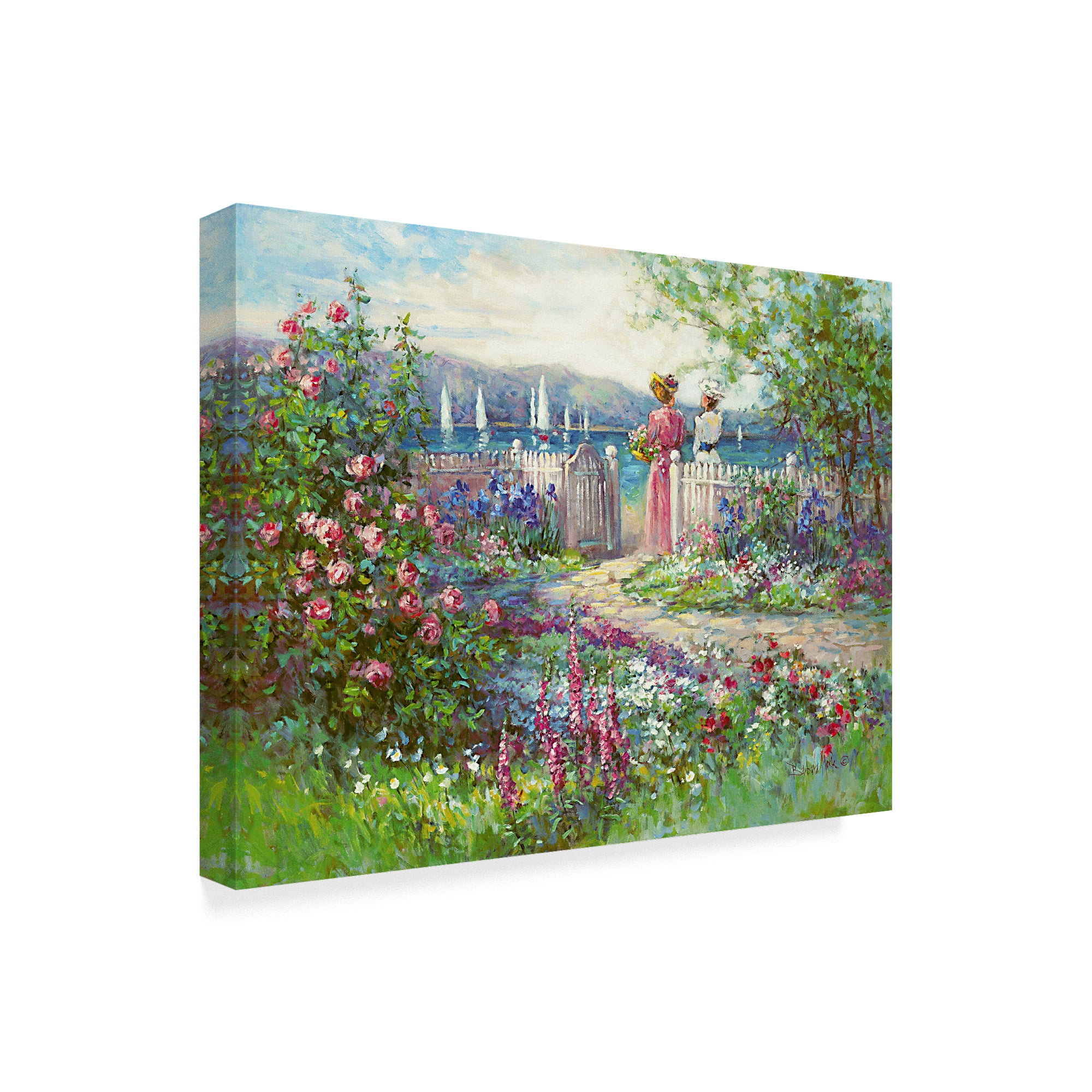 Trademark Fine Art 'Spring Reflection' Canvas Art by Barbara Mock