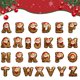 thumbnail image 4 of Adorno Navideño con 26 Letras, Colgante para Árbol de Navidad, Adornos Personalizados, Decoración Navideña, Decoración Colgante para Árbol de Navidad., 4 of 7