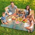 thumbnail image 7 of Bohemian Color Outdoor Picnic Blanket, Foldable Waterproof Beach Mat, Portable Beach Blanket for Beach Camping, Hiking, Family Concerts, 7 of 7