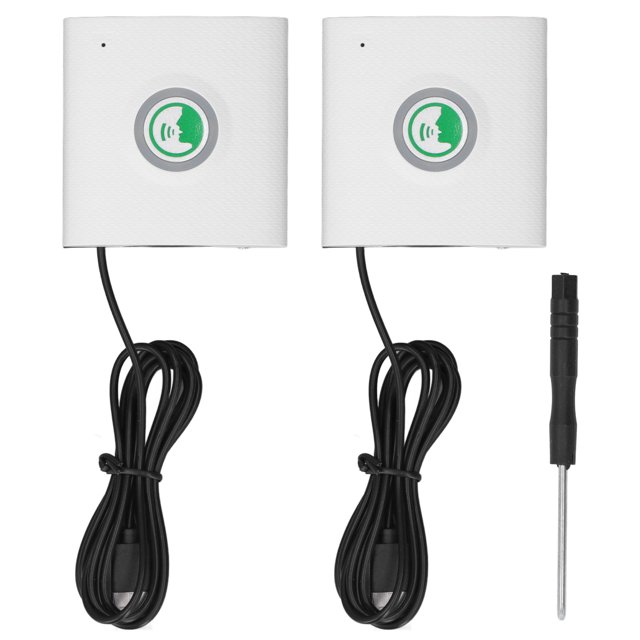 2 Way Voice Intercom Doorbell Smart Wireless Talk Long Distance Loud Clear for Home Office Security White