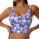 thumbnail image 1 of Balery Skull star crystal Sujetadores deportivos con espalda cruzada para mujer, acolchados, sin costuras, de alto impacto, ideales para yoga, gimnasio, entrenamiento y fitness.-Small, 1 of 8