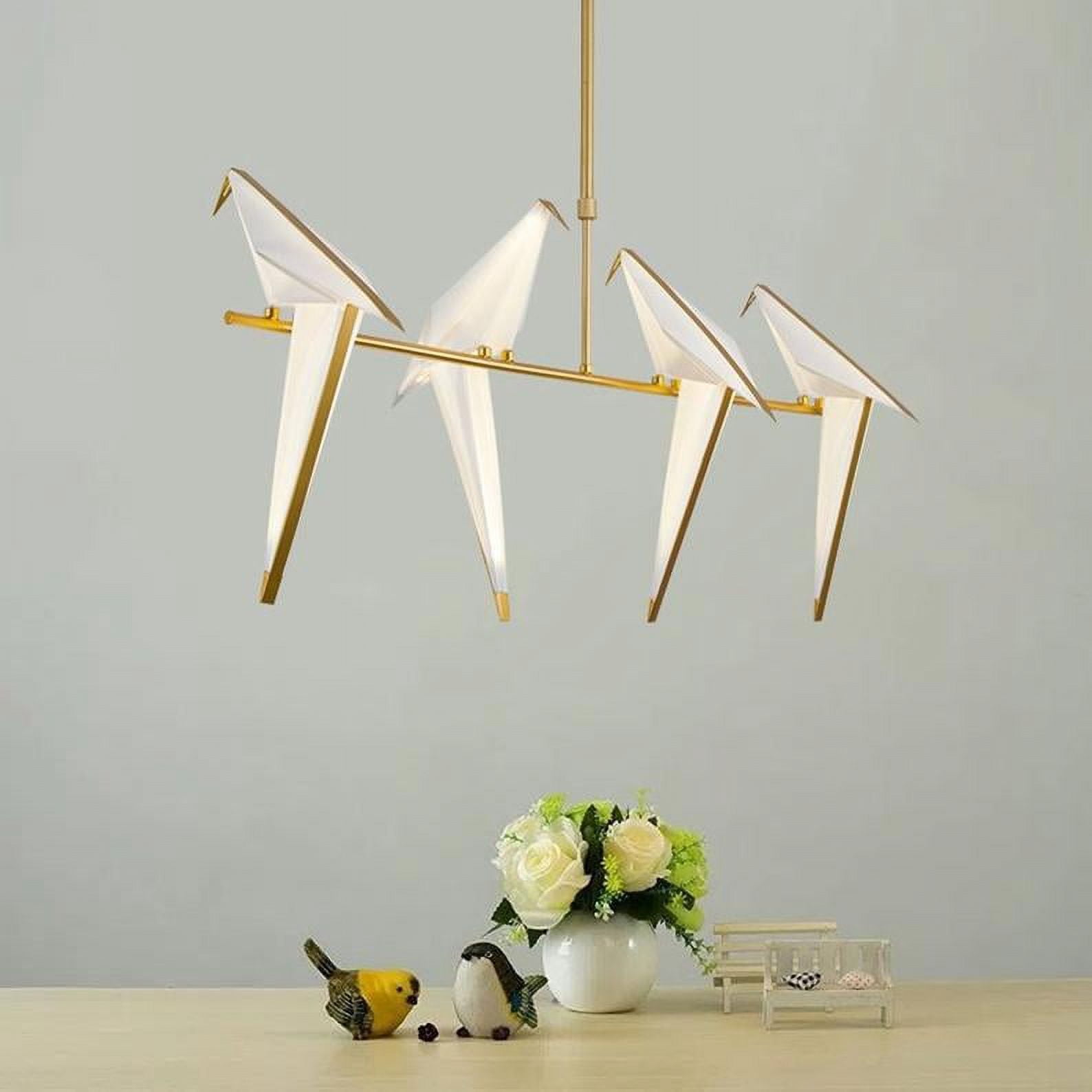 Arturesthome Nordic Creative Paper Cranes Ceiling Light Origami Bird Pendant Lamps