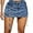 Dark Wash, variant on Women's Denim Skirts Casual All Over Print Bodycon Blue XXS (0)