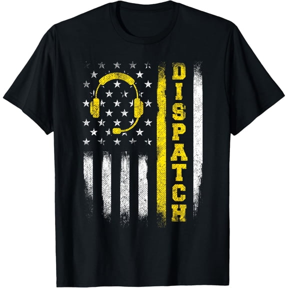 Premium model-Unisex-100% cotton-Dispatch - 911 Dispatcher First Responder Emergency Call USA T-Shirt