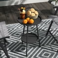 thumbnail image 2 of Outsunny Round Garden Table, 2-Tier Small Side Table, 2 of 10