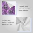 thumbnail image 4 of 3 Sizes Towel Set - Bath Towel, Hand Towel & Washcloth for Daily Household Use Lavender Succulent Blooms, 4 of 8