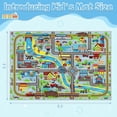 thumbnail image 2 of Ythropon Kids Rug Car Play Mat 5.2'x3.3',Train Track Kids Carpet Playmat Rug for Toy Cars,Non-Slip Educational Learning Road Play Rugs,Washable City Map Carpet Mat for Kids Room Bedroom,Sky Blue, 2 of 7