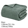 thumbnail image 3 of Yeciiwht Soft Gauze Blanket Breathable Lightweight Cotton Muslin Blankets Throw Blanket for Bed, Couch & Sofa, Cozy All-Season Home Blanket 59*51, 3 of 9