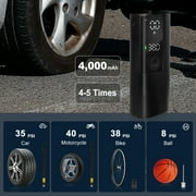UABRLA Portable Air Compressor Tire Inflator,Tire Pump Car Tire Inflator with Digital Pressure Gauge, Fast Inflation, Auto Tire Pump for Car Tires, Motorcycles, Bikes or Balls