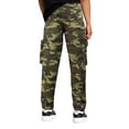 thumbnail image 2 of Men's Army Utility Pants Strapping Push Buckle Slim Taper Fit Cargo Pants (Camo, 42x30), 2 of 5