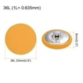 thumbnail image 2 of Uxcell 10pcs 36L Fabric Cloth Covered Button 23mm Metal Shank Round Sewing Buttons for Suits Dress Blouses, Yellow, 2 of 5