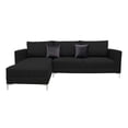 thumbnail image 1 of Sala Esquinera El Bazar Store Interlaken Negro 280X180 cm, Tela Lino nacional, Modular, 1 of 7