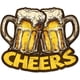 thumbnail image 1 of Letrero de hojalata vintage de cerveza, placa de metal con texto "Cheers", letrero decorativo de hojalata para pared, para el hogar, cocina, restaurante, cafetería, club, bar., 1 of 7