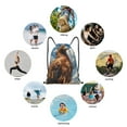 thumbnail image 6 of Balery Blue Sky White Cloud Eagle Pattern Drawstring Backpack Bag Sport Gym Sackpack Cinch Bags Pattern Drawstring Backpack Bag Sport Gym Sackpack Cinch Bags -Small, 6 of 6