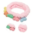 thumbnail image 3 of Unique Bargains 1 Pc Fashion Cute Plush Heart-shaped Headwrap for Women 7.87"x2.36" Pink, 3 of 3