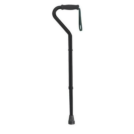Bariatric H/d Offset Cane Alum Adj From 27-3/4 -36-3/4 Black