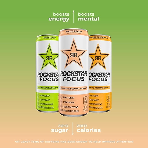 Rockstar Zero Sugar 12pk - Energy drinks for food stores - Walmart