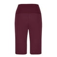 thumbnail image 4 of Jz Women's 9" Long Swim Board Shorts with Pockets High Waisted Beach Swimsuits Knee Length Short for Women with Liner Wine XXXL, 4 of 5