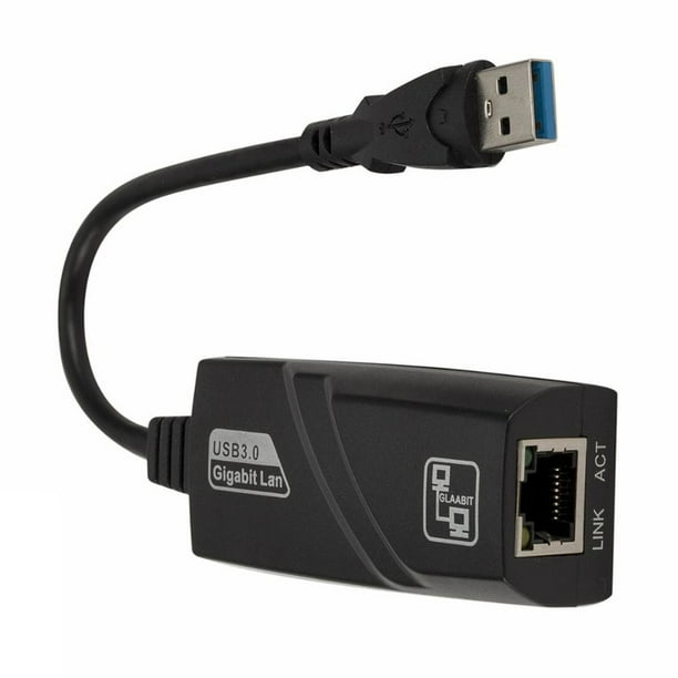 Adaptateur USB Type-C vers Ethernet LAN RJ45 1000Mbps Carte Réseau Filaire  3 Ports USB3.0