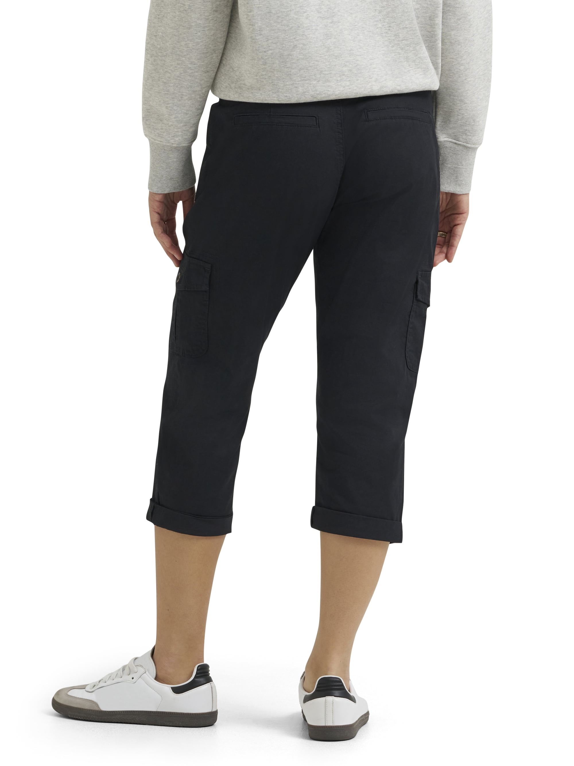 Lee Women's Austin Knit Relaxed Cargo Capri