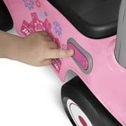 Radio Flyer Creativity Car, 3 in 1 Push Walker & Ride-on with Interactive Features, Pink