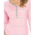 thumbnail image 5 of Casual Nights Women's Pajama Sets Jersey Knit Long Sleeve Sleepwear Nightwear Lounge Pajama Set, 5 of 5