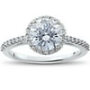 Pompeii3 1/3 ct Round Halo Diamond Engagement Ring Setting